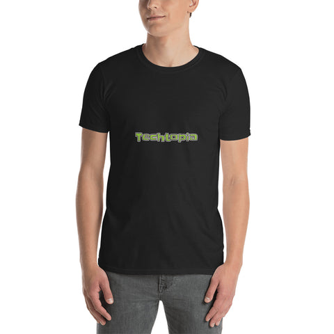 "Techtopia" Short-Sleeve Unisex T-Shirt-Black