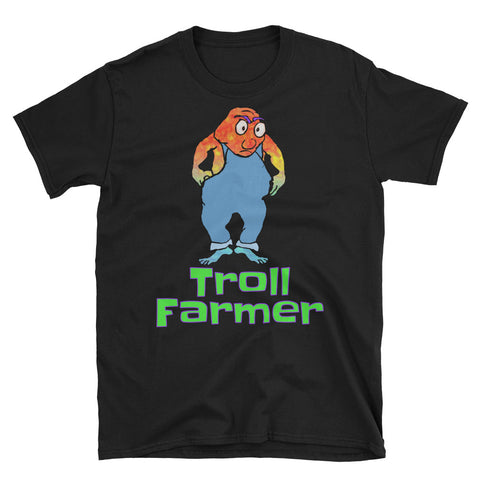 "Techtopia" Troll Farmer Short-Sleeve Unisex T-Shirt-Black
